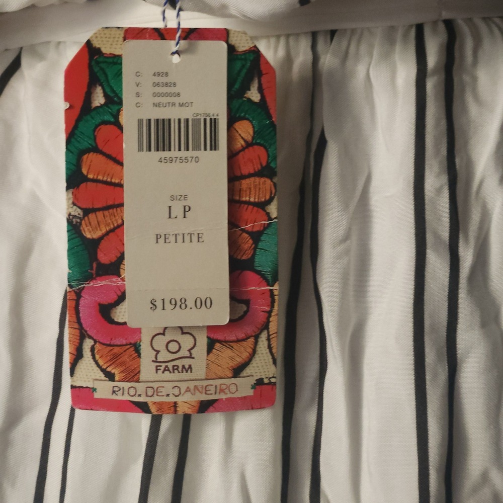 Anthropologie x FARM Rio Kasai Wrap Maxi Dress Large Petite Floral Boho NWT $198 - Picture 9 of 11
